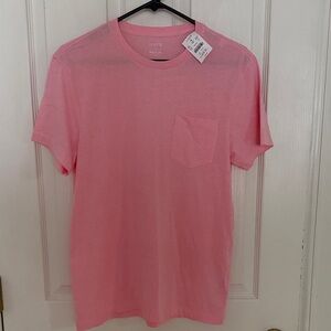 J. Crew NWT Soft Pink Short Sleeve Pocket Tee